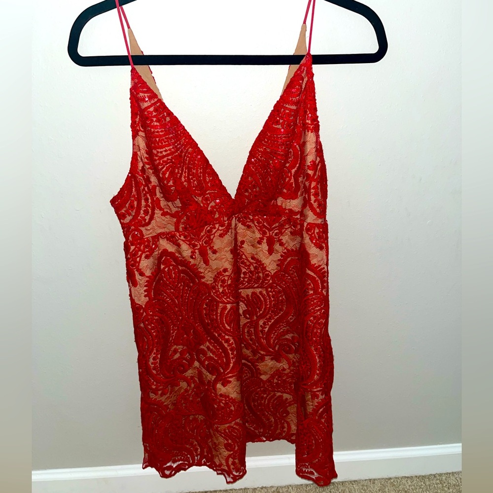 Free People Night Shimmers Mini Dress